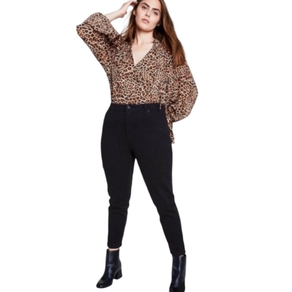 Nili Lotan × Target Black Denim Straight Leg
Ankle Jeans - Size 0